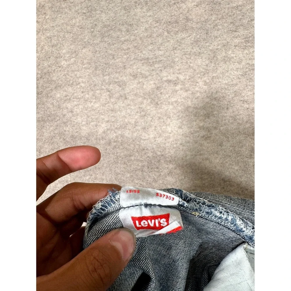 Vintage Levis 501 Original Jeans Men 38x34 Blue Denim Cotton Button Fly Straight